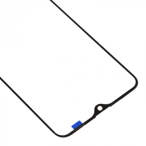 Pour OPPO Reno Z Lentille en verre extérieure de l'écran avant (noir) SH607B1259-06