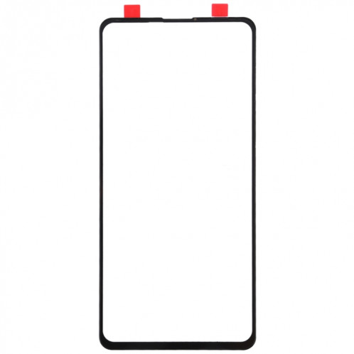 Écran avant en verre externe pour Xiaomi 9T / Redmi K20 / K20 Pro (noir) SH618B749-06