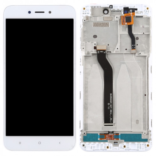 Écran LCD et numériseur complet avec cadre pour Xiaomi Redmi 5A (blanc) SH636W1019-06
