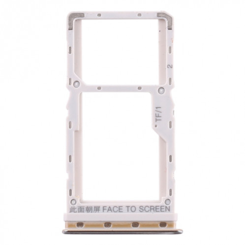 Plateau pour carte SIM + Plateau pour carte SIM / Plateau pour carte Micro SD pour Xiaomi Mi CC9e / Mi A3 (Argent) SH727J1084-05