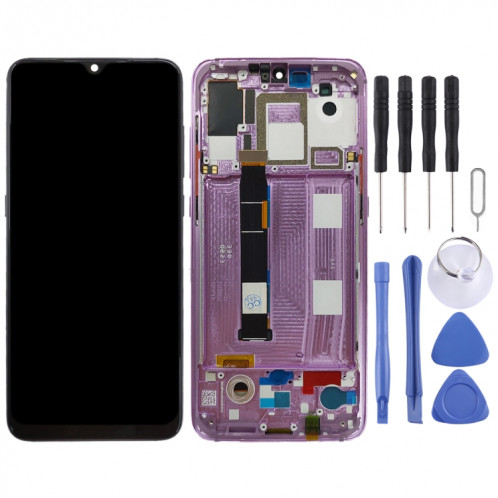 Écran LCD et numériseur complet avec cadre pour Xiaomi Mi 9 (rose) SH731F1823-06