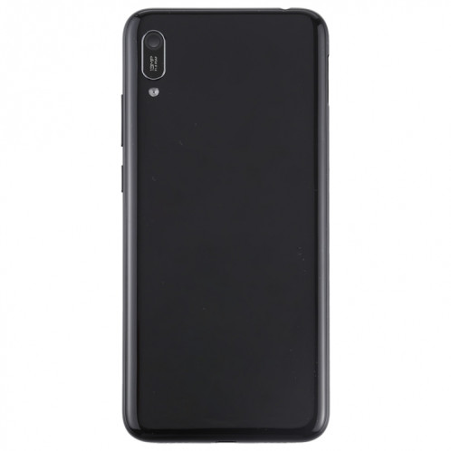 Cache arrière de batterie avec objectif et touches latérales pour Huawei Enjoy 9e (noir) SH77BL1317-06