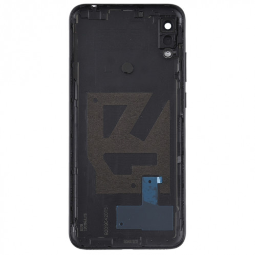 Cache arrière de batterie avec objectif et touches latérales pour Huawei Enjoy 9e (noir) SH77BL1317-06