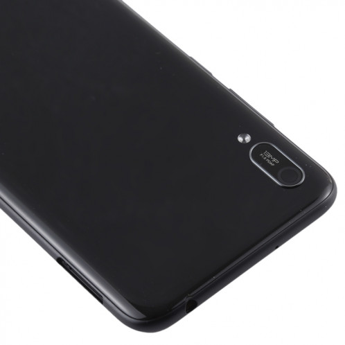 Cache arrière de batterie avec objectif et touches latérales pour Huawei Enjoy 9e (noir) SH77BL1317-06