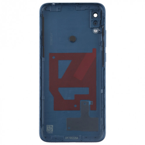 Cache arrière de batterie avec objectif et touches latérales pour Huawei Enjoy 9e (bleu) SH77LL455-06