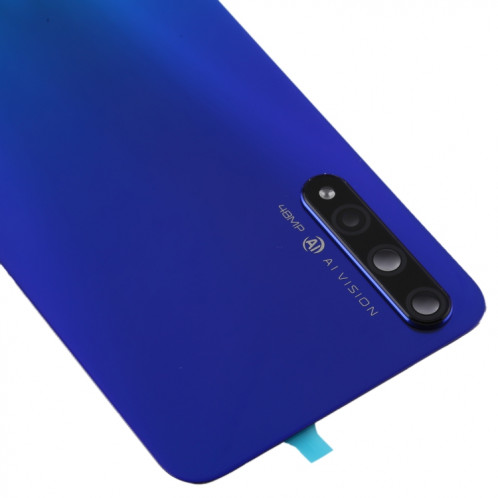 Cache arrière de batterie avec objectif d'appareil photo pour Huawei Honor 20S (bleu) SH85LL640-06