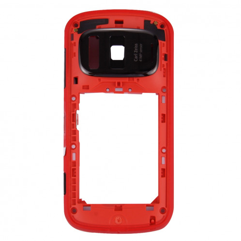 iPartsAcheter pour Nokia 808 PureView Cadre moyen (rouge) SI886R422-06