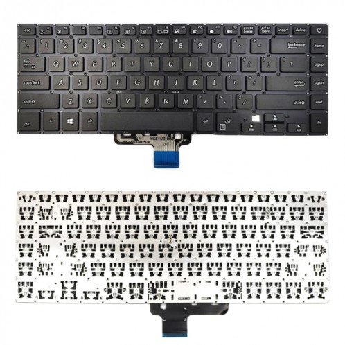 Clavier Version américaine pour Asus VivoBook S15 S510 S510U S510UA S510UA-DS51 S510UA-DS71 S510UA-RB31 S510UA-RS31 SH38951637-03