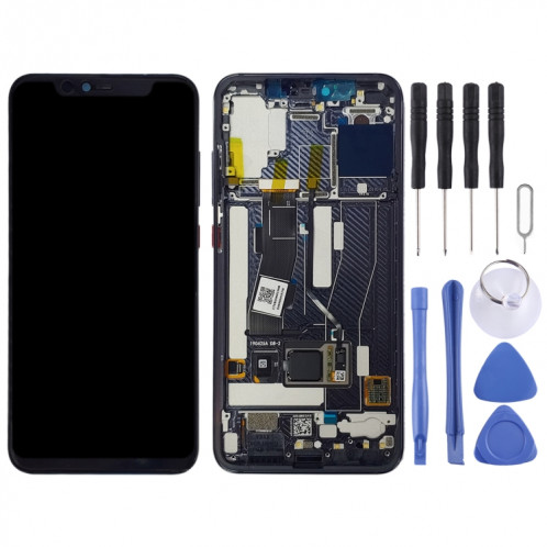 Écran LCD et numériseur complet avec cadre pour Xiaomi Mi 8 Explorer 8 / Mi 8 Pro (noir) SH969B659-06