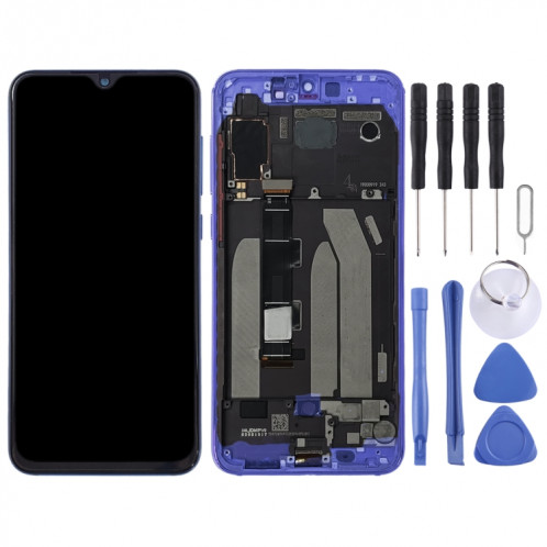 Écran LCD et numériseur complet avec cadre pour Xiaomi Mi 9 SE (bleu) SH977L365-06