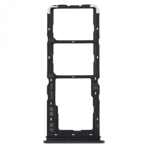 Pour Vivo U3x / U10 Plateau de carte SIM + Plateau de carte SIM + Plateau de carte Micro SD (Noir) SH978B461-05