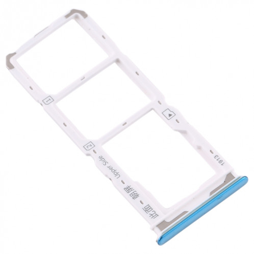Pour Vivo Y7s Plateau de carte SIM + Plateau de carte SIM + Plateau de carte Micro SD (Bleu) SH979L862-05