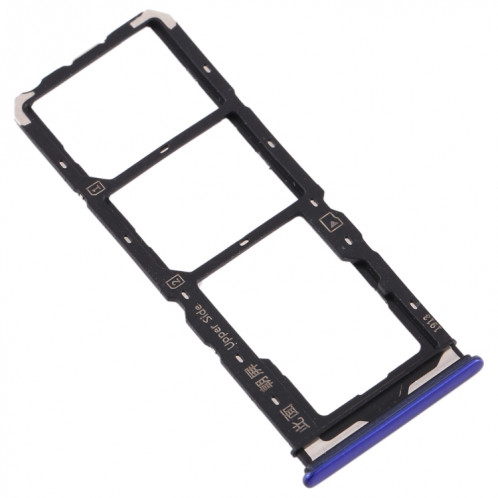 Pour Vivo Y7s Plateau de carte SIM + Plateau de carte SIM + Plateau de carte Micro SD (Violet) SH979P97-05