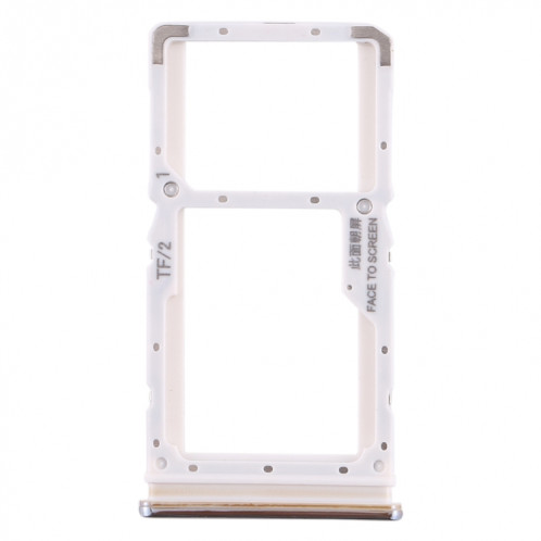 Plateau pour carte SIM + Plateau pour carte SIM / Plateau pour carte Micro SD pour Xiaomi Redmi Note 8 Pro (Argent) SH073S62-05