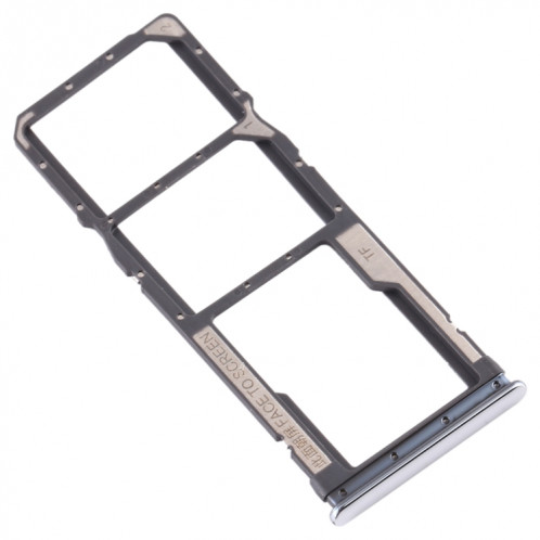 Plateau pour carte SIM + Plateau pour carte SIM + Plateau pour carte Micro SD pour Xiaomi Redmi Note 8 (Argent) SH074S1928-05