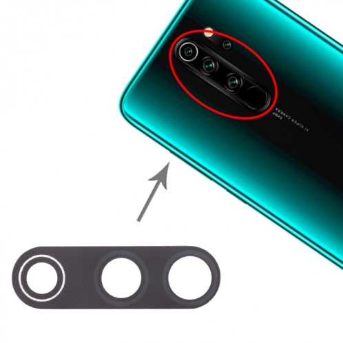10 lentilles de caméra arrière PCS pour Xiaomi Redmi Note 8 Pro SH40801546-05