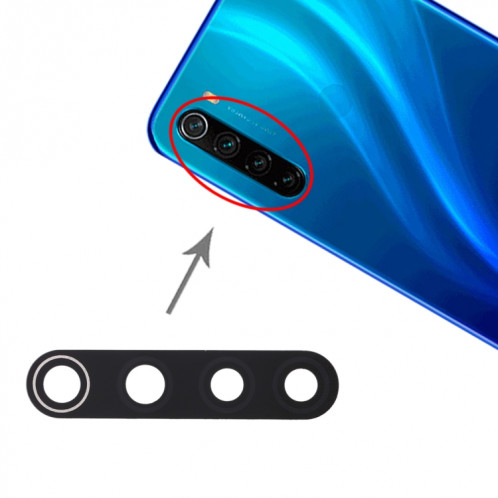 10 lentilles de caméra arrière PCS pour Xiaomi Redmi Note 8 SH40811534-05