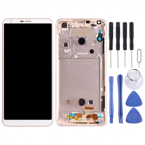 Écran LCD d'origine pour LG G6 / H870 / H870DS / H872 / LS993 / VS998 / US997 Digitizer Full Assembly avec Frame7 (Or) SH65JL144-06