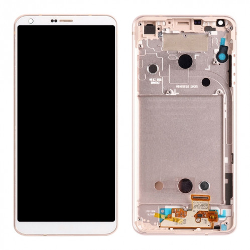 Écran LCD d'origine pour LG G6 / H870 / H870DS / H872 / LS993 / VS998 / US997 Digitizer Full Assembly avec Frame7 (Or) SH65JL144-06