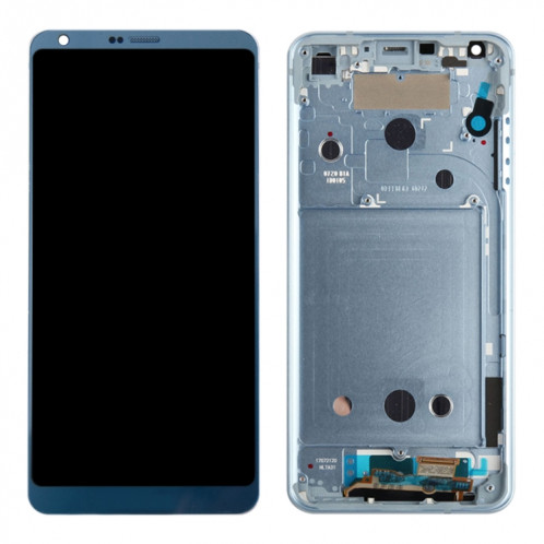 Écran LCD d'origine pour LG G6 / H870 / H870DS / H872 / LS993 / VS998 / US997 Ensemble complet de numériseur avec cadre (Bleu) SH65LL1008-06