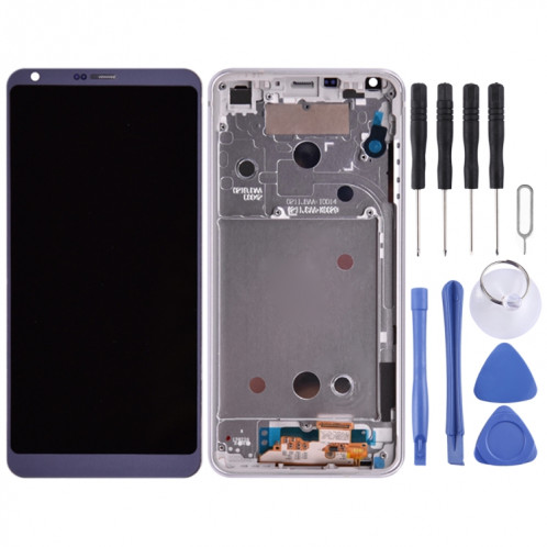 Écran LCD d'origine pour LG G6 / H870 / H870DS / H872 / LS993 / VS998 / US997 Ensemble complet de numériseur avec cadre (Violet) SH65PL506-06