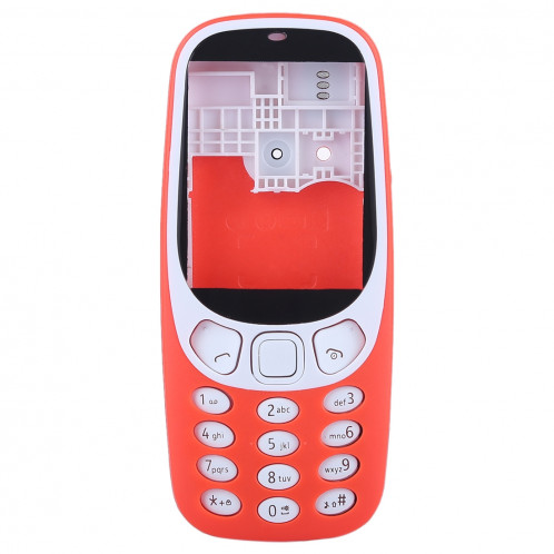 Couvercle de boîtier complet avec clavier pour Nokia 3310 (rouge) SH73RL1721-04