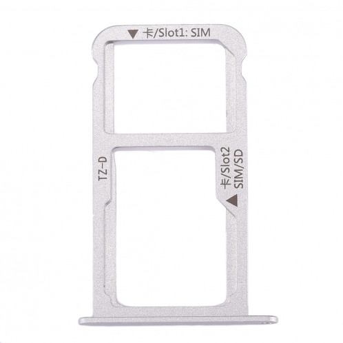 iPartsAcheter Huawei Mate 9 Plateau de carte SIM et carte SIM / Micro SD Plateau (Argent) SI218S438-05