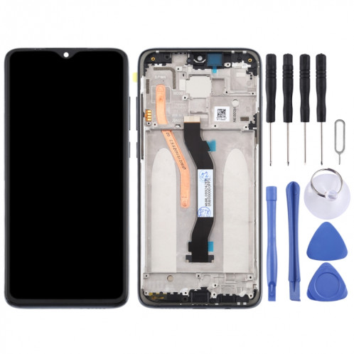 Écran LCD et numériseur complet avec cadre pour Xiaomi Redmi Note 8 Pro (noir) SH220B94-06