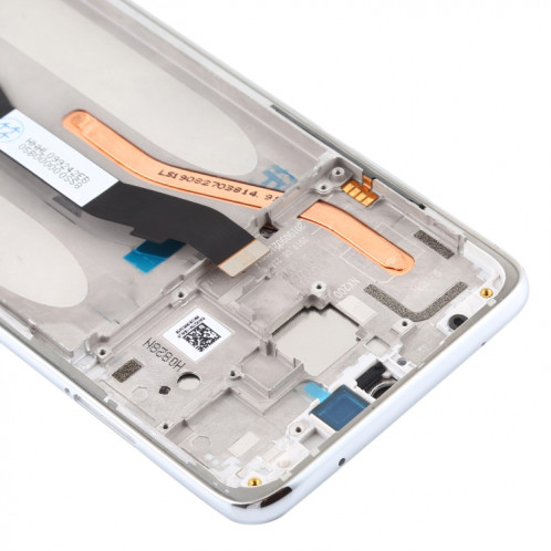 Écran LCD et numériseur complet avec cadre pour Xiaomi Redmi Note 8 Pro (blanc) SH220W1916-06