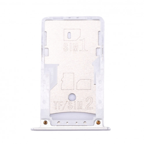 iPartsBuy Xiaomi Redmi Note 4 SIM et carte SIM / TF Plateau (Argent) SI221S1885-05