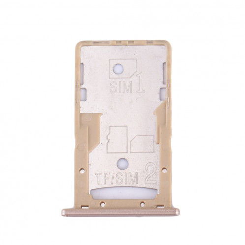 iPartsBuy Xiaomi Redmi 4A Carte SIM et SIM / TF Plateau (Or) SI225J1263-05