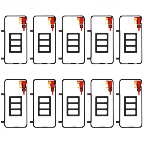 10 ensembles d'autocollants adhésifs pour couvercle de boîtier arrière pour Huawei P20 Pro SH4293763-05