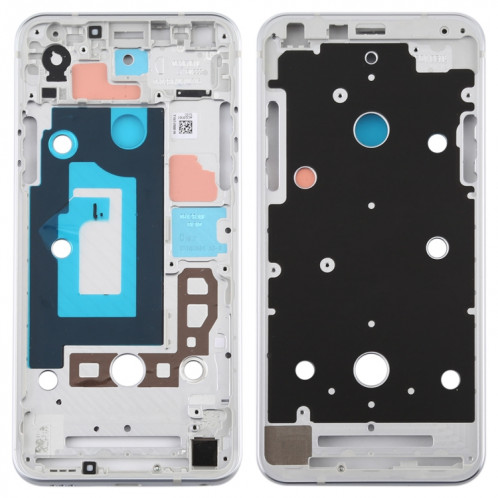 Boîtier avant plaque de cadre LCD pour LG Q7 / Q610 / Q7 Plus / Q725 / Q720 / Q7A / Q7 Alpha (argent) SH300S1878-06
