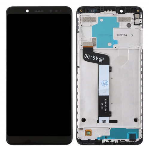 Écran LCD et Digitizer Assemblée complète avec cadre pour Xiaomi Redmi Note 5 (Noir) SH376B599-06