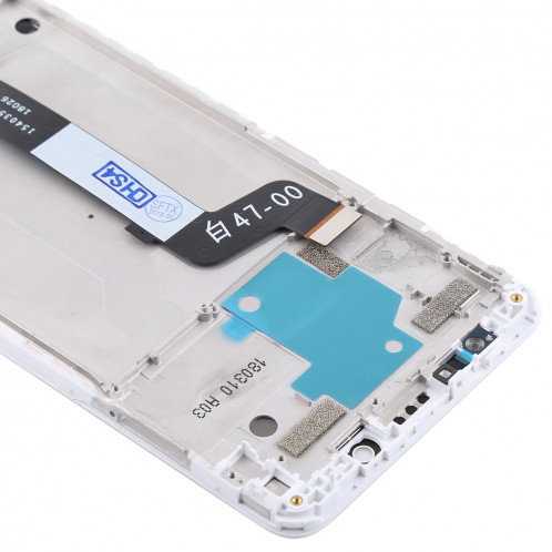 Écran LCD et numériseur complet avec cadre pour Xiaomi Redmi Note 5 (blanc) SH376W1544-06