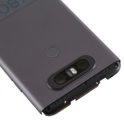 Couvercle arrière de la batterie avec objectif d'appareil photo et capteur d'empreintes digitales pour LG V20 Mini (gris) SH47HL1120-06