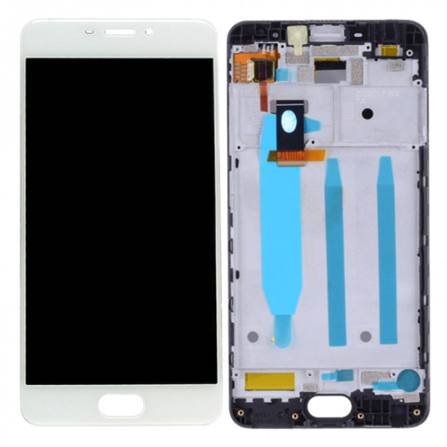 Écran LCD TFT pour Meizu M6 M711H M711Q Assemblage complet du numériseur avec cadre (Blanc) SH574W650-04