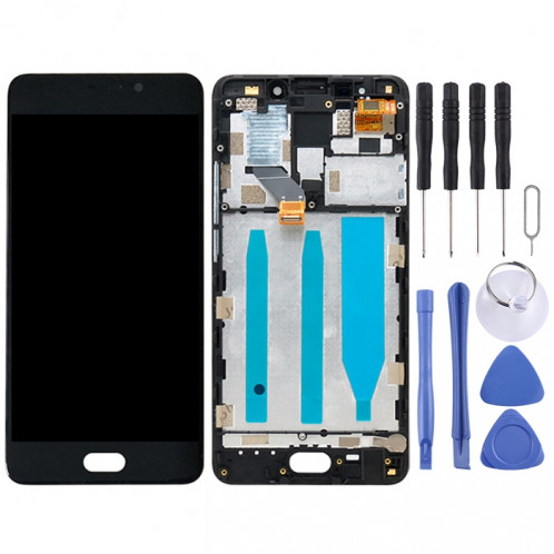 Écran LCD TFT pour Meizu M6 Note Digitizer Assemblage complet avec cadre (Noir) SH578B488-04