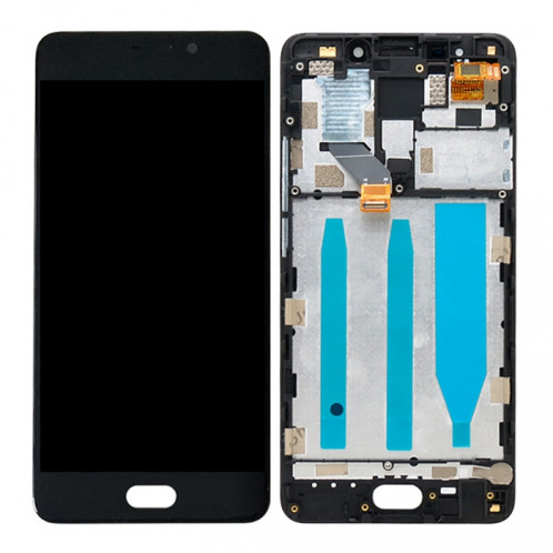 Écran LCD TFT pour Meizu M6 Note Digitizer Assemblage complet avec cadre (Noir) SH578B488-04