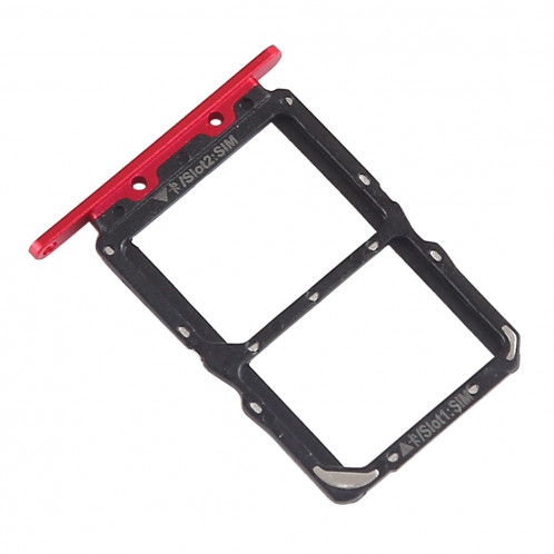 Plateau à cartes SIM + Plateau à cartes SIM pour Huawei Honor View 20 (Honor V20) (Rouge) SH638R112-04