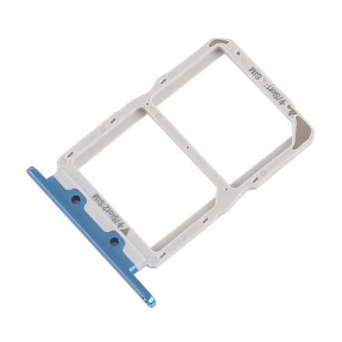 Bac à cartes SIM + Bac à cartes SIM pour Huawei Nova 4 (bleu) SH639L1507-04