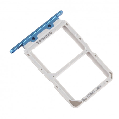 Bac à cartes SIM + Bac à cartes SIM pour Huawei Nova 4 (bleu) SH639L1507-04