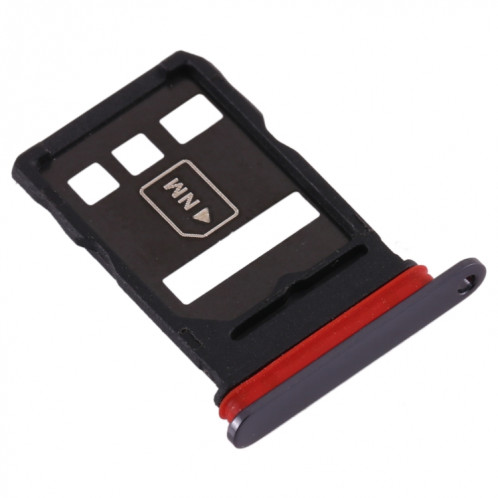 Plateau de carte SIM d'origine + Plateau de carte NM pour Huawei Mate 30 (Noir) SH833B482-05