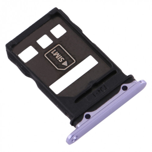 Plateau de carte SIM d'origine + Plateau de carte NM pour Huawei Mate 30 (Violet) SH833P1441-05
