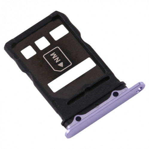Plateau de carte SIM d'origine + Plateau de carte NM pour Huawei Mate 30 (Violet) SH833P1441-05