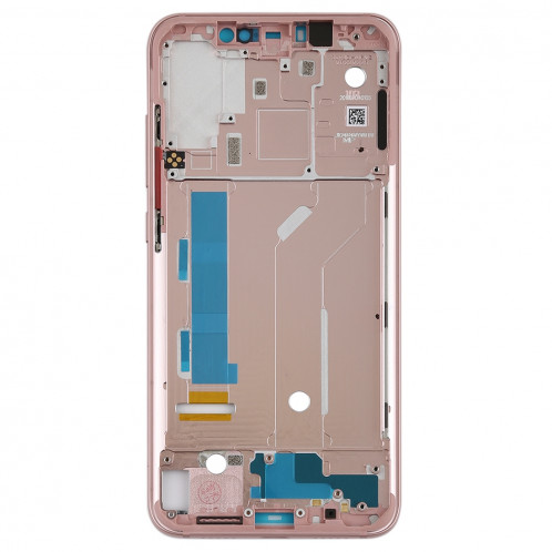 Lunette de cadre central avec touches latérales pour Xiaomi Mi 8 (or rose) SH22RG1127-06