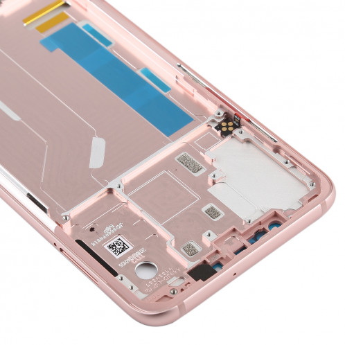 Lunette de cadre central avec touches latérales pour Xiaomi Mi 8 (or rose) SH22RG1127-06