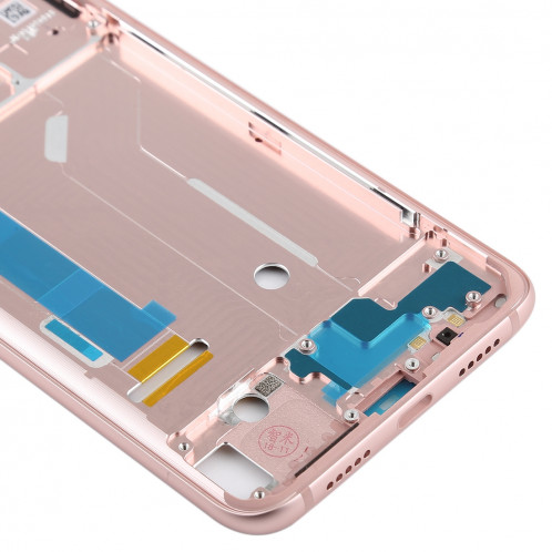 Lunette de cadre central avec touches latérales pour Xiaomi Mi 8 (or rose) SH22RG1127-06