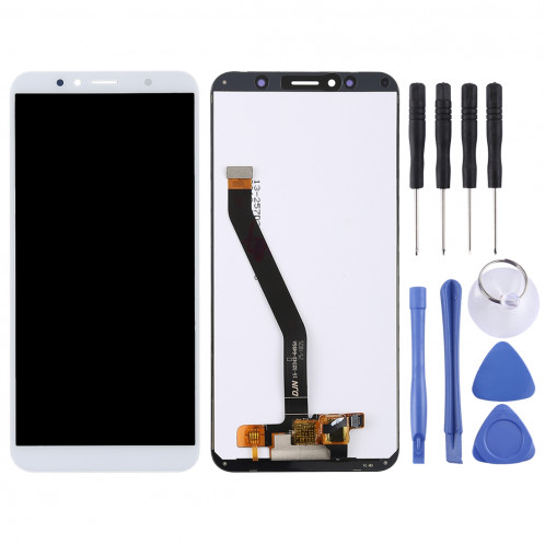 Ecran LCD et système de numérisation complet pour Huawei Enjoy 8e / Y6 (2018) (Blanc) SH56WL1626-06