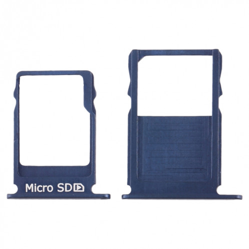 Plateau pour carte SIM + Plateau pour carte Micro SD pour Nokia 3 TA-1020 TA-1028 TA-1032 TA-1038 (Bleu) SH960L1350-05